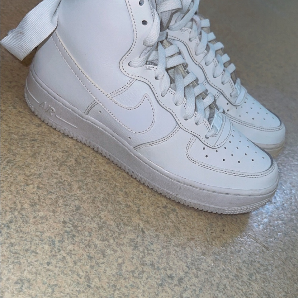 Nike Air Force 1 White High-Top Sneakers